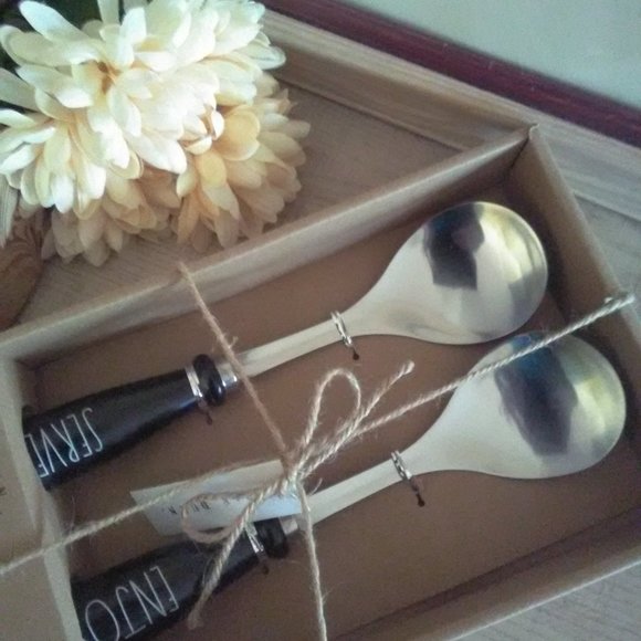 BNIB RAE DUNN Set of 2 Serving Spoons - Picture 4 of 5
